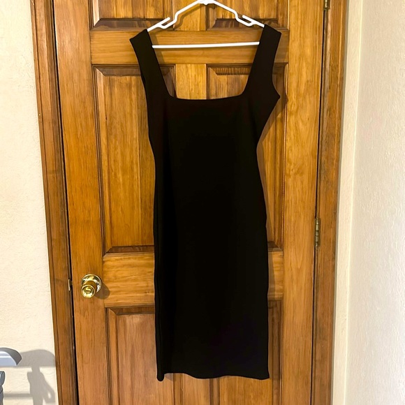 Boohoo black square neck dress size 12 - Picture 1 of 4